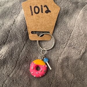 Cute Charm Keychain Donut Lollipop